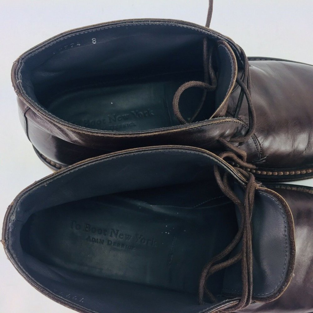 To Boot New York Adam Derrick Men's Size 8 m Brow - Picture 9 of 11